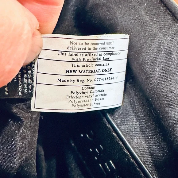 🌟2xHP🌟VTG Express Floral Embroidery Black Faux Leather Saddle Bag Gold Chain - Picture 7 of 13